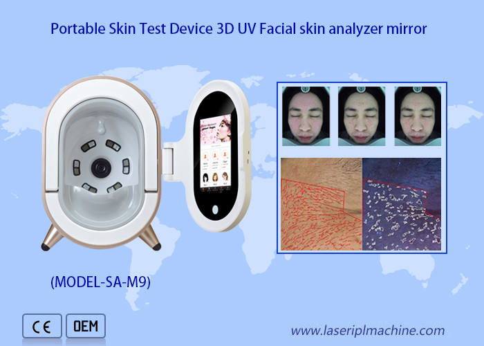 Portable Skin Magic Mirror 3d Facial Tester Skin Analysis Machine For Home Use