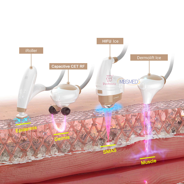 7D 12D 14D ICE HIFU Face Lifting Wrinkle Removal HIFU Machine