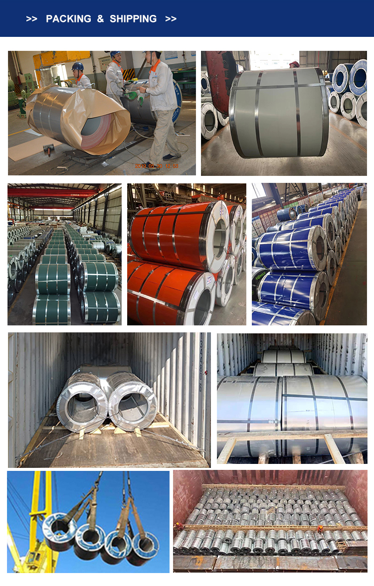 PE HDP SMP PVDF 1500mm PPGI Coil Color Coated Steel Coil Pre Coated Galvanized Steel Coil with GS Standard Type of Paint