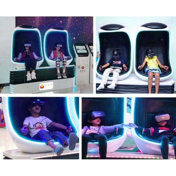 2 Players Virtual Reality 9d Egg Chair 9d Vr Roller Coaster Game Machine Simulator Motion Platform Simulator