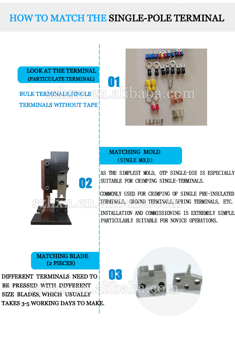 Ultra-quiet 2.0Ton Terminal Crimping Machine Made in Wire Range 0.1-4.5mm2 AWG11-AWG32