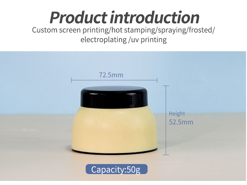 PP Material 2024 Colored Face Cream Jar Container 5G/10G/20G/30G/50G Cosmetic Jar Cream Bottle for Customized Skincare