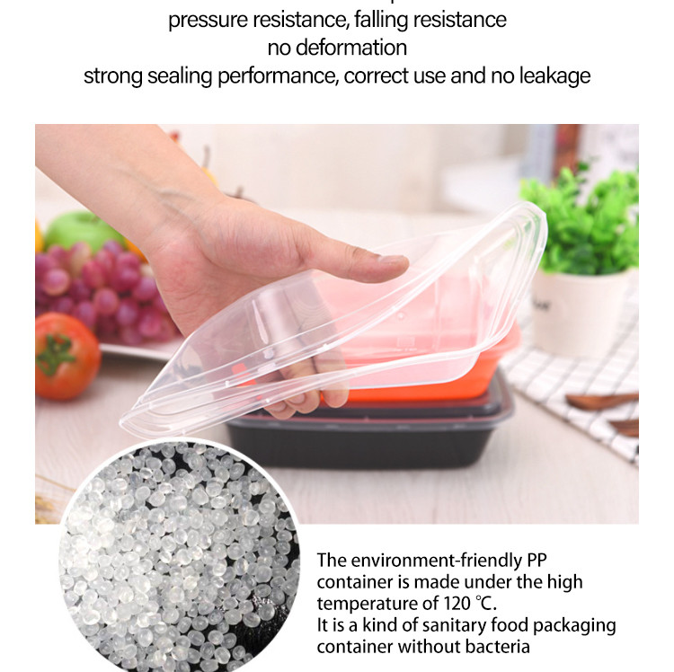 OEM Disposable Take Out Containers Plastic Trays With Lids