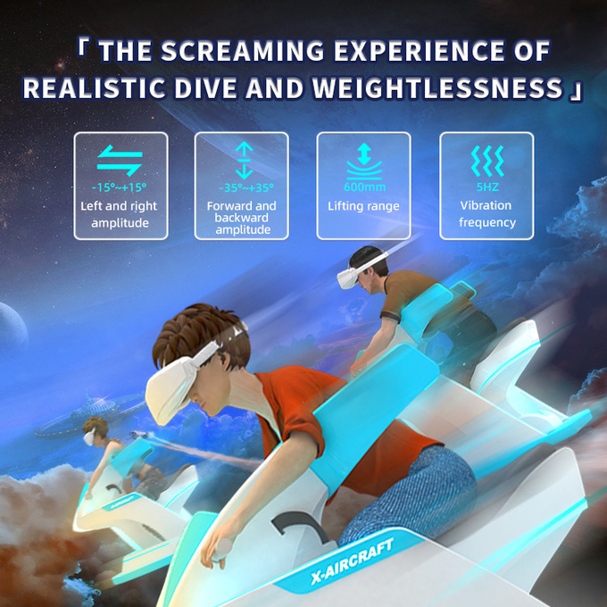 23KW Vr Flight Simulator Cockpit 2 Seats Virtual Reality Arcade 9d Cinema