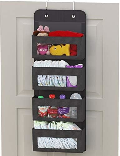 2 Pack Wall Hanging Bag Organizer Basket with Pockets for Bathroom Bedroom Kitchen Dorm Room Essentials Rv Storage and O