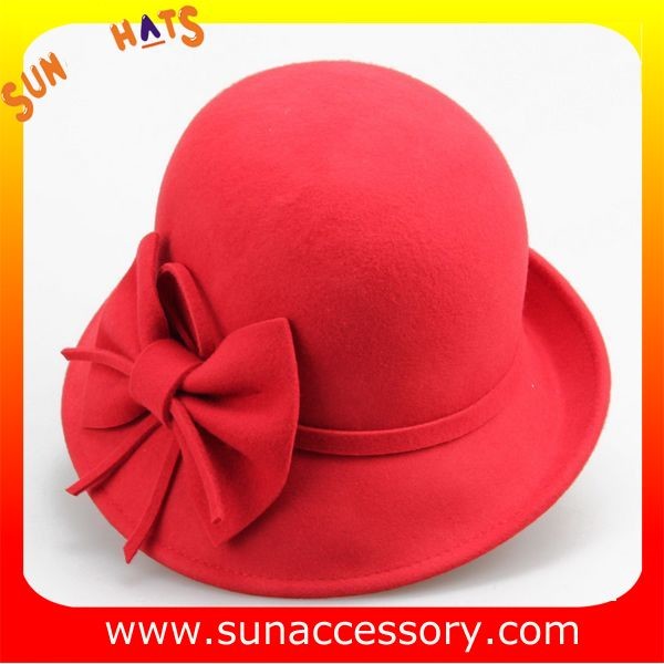 Fashion 100% Australia wool felt ladies hats from Sun Accessory