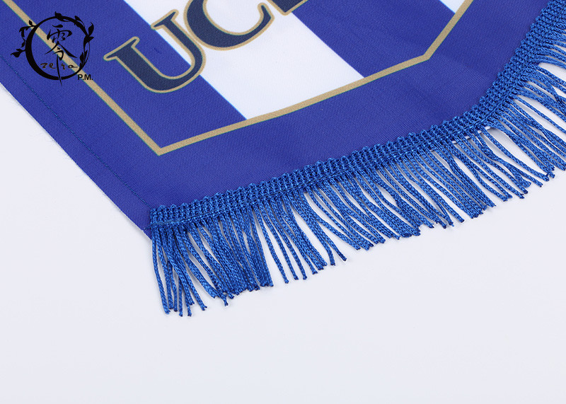 UCDAVIS Digital Printed Multicultural Flag Banners Pentagon Flag Size 9 x 15'' Customized with Tassel