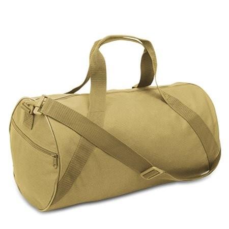 Large Capacity 600D Polyester Gym Duffel Bag Brown For Men / Women 18"W X 10"H X