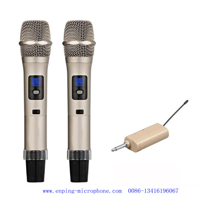 C12 / professional universal competetive UHF wireless microphone with 16 selectable frequency with 6.35MM jack