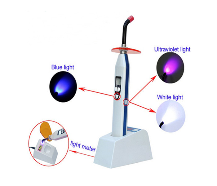 C240C Led Dental Light Cure Unit Dual Color With Light Meter Function