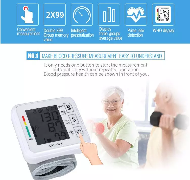 Household Blood pressure monitor wrist bp monitor