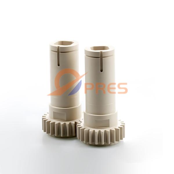 Low friction coefficient wear resistance custom Peek gear
