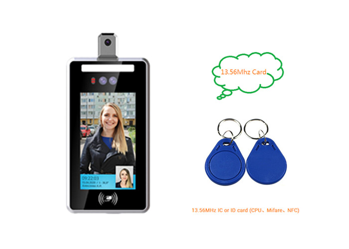34 Bit NFC Mifare Face Recognition Temperature Measurement System