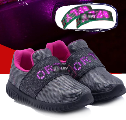led message shoes,led text shoes,led words shoes,message shoes,text shoes,words shoes,text display shoes,words displaying shoes,message displaying shoes,led photo shoes,photo displaying shoes,message screen shoes,photo screen shoes,words screen shoes,text screen shoes,led screen shoes