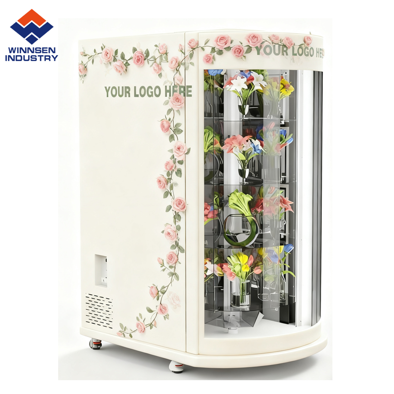 Automatic Fresh Flower Vending Machine with 12mm Insulation Material R134a