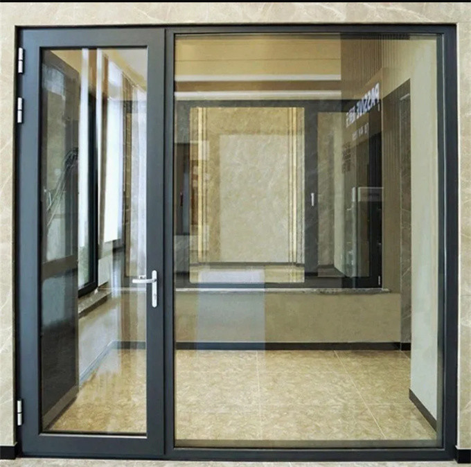 Aluminum Casement Doors In Contemporary Modern Style For 1.4mm Wall Thickness