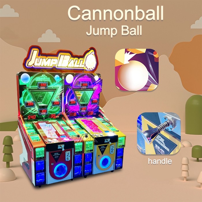100W coin operated Jump Ball Pinball Shooting Ball Arcade Machine Coin Pusher