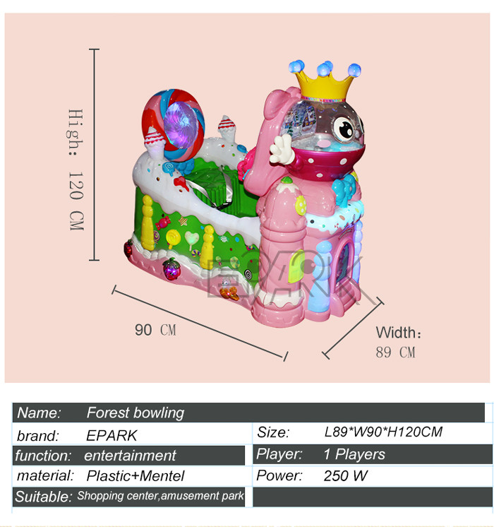 Kiddie Rides Dream Candy Led Light Electric Car Machine Coin Operated