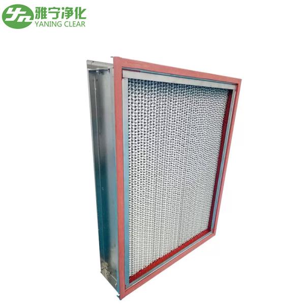 Glass Fiber Media HEPA Air Filter Oven Equipment SS304 High Temperature