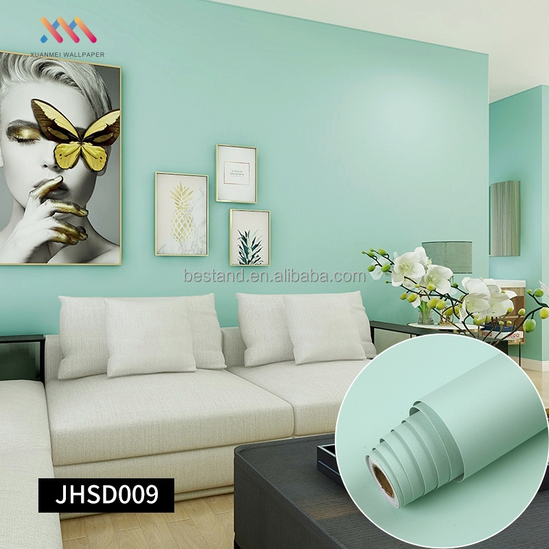 Removable DIY Plain Light Grey Wallpaper 60cm*10m Adhesive Vinyl Wallpaper