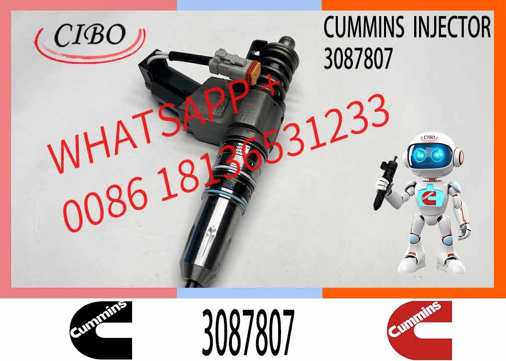 CUMMINS Construction Machinery Part Fuel Injector 3087807 CUMMINS N14 Nozzle QSN14 CUMMINS SD22 Bulldozer Engine Injector