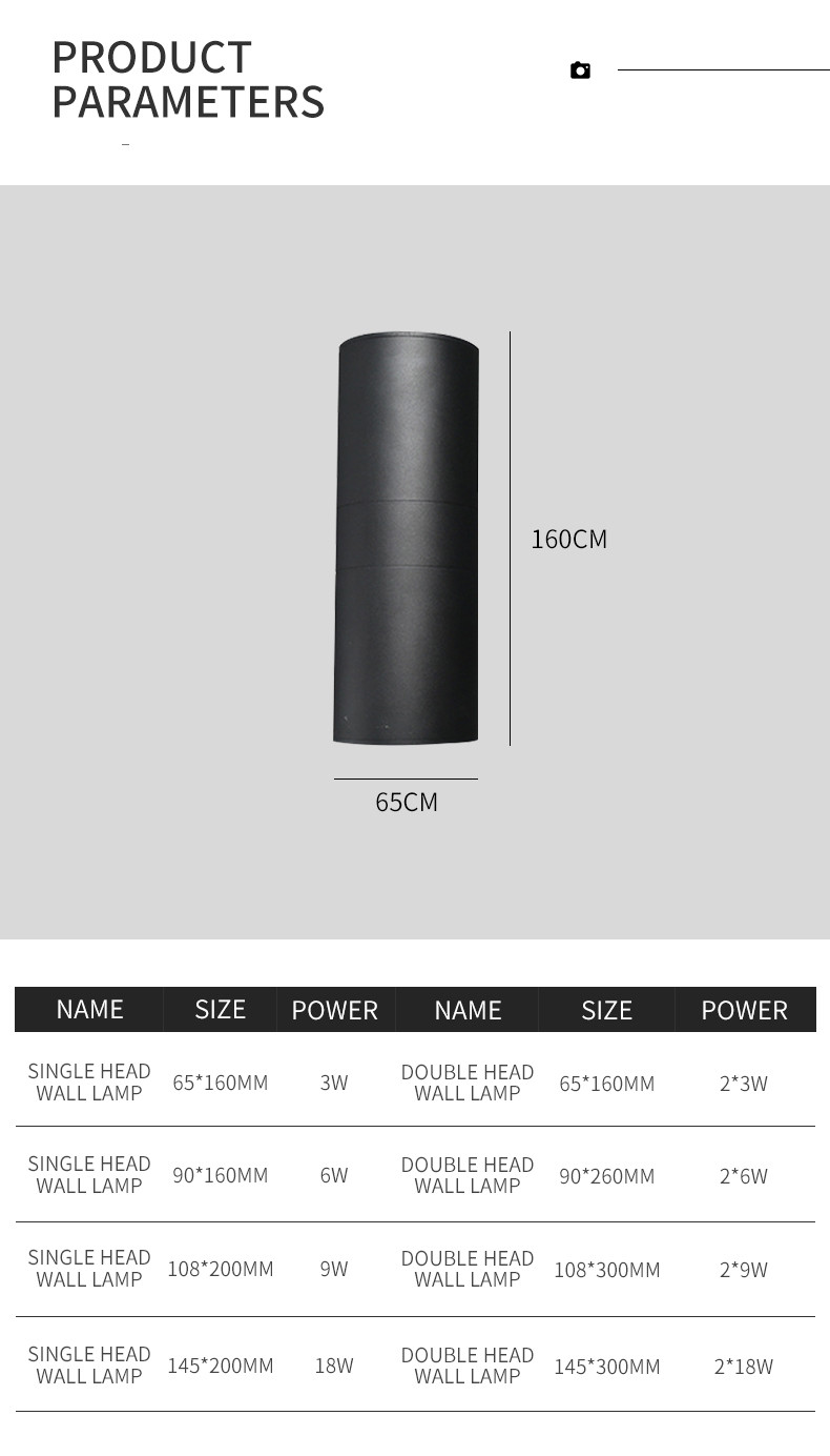 Double Head Shell E27 Outdoor Wall Lamp LED Waterproof Modern Simple 6w