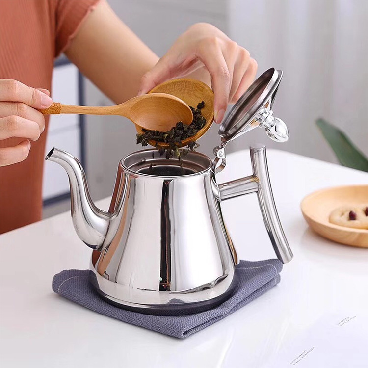 Drinkware Gooseneck Stainless Steel Tea Kettle Office Hand Coffee Pot With Filter
