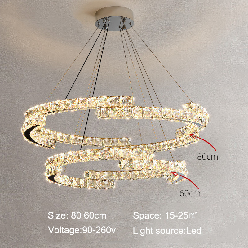 Luxury Crystal Ceiling Lamp Suitable for Living Room Bar Bedroom Ceiling Lamp(WH-CA-102)