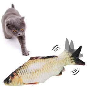 Electric Simulation Moving Fish Cat Toy With Catnip