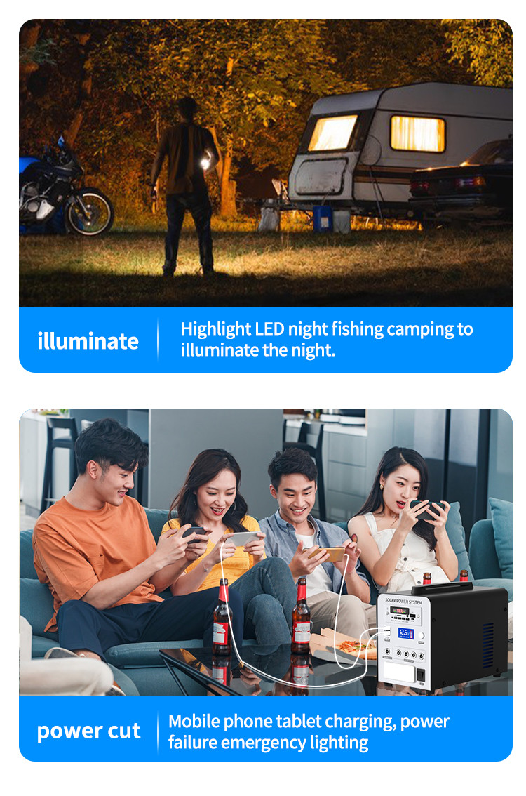 128WH Lifepo4 Solar Generator For Camping Outdoor Solar Panel Power Station