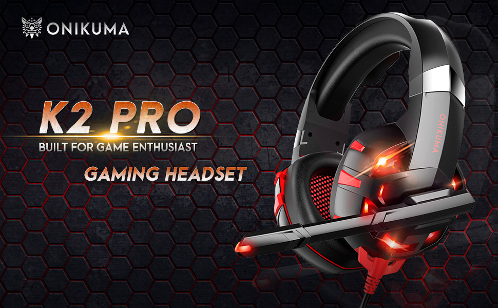 Omnidirectional 2.2m Wire PS4 Gaming Headphone Onikuma K2 PRO