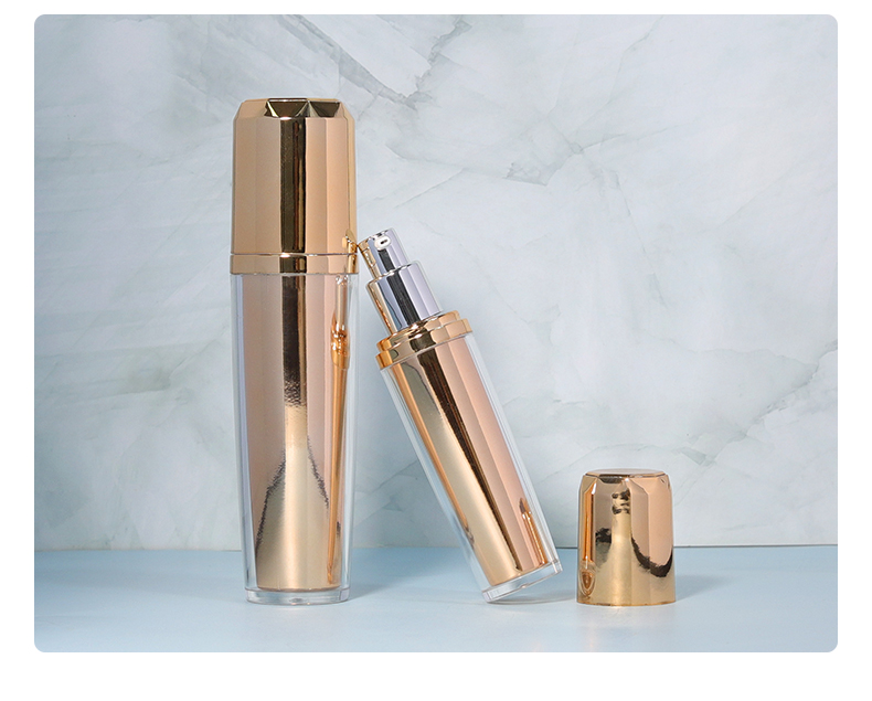 Acrylic Plastic Bottle 40ml / 100ml Lotion Bottles Empty For Luxury Skincare Cosmetic Packaging