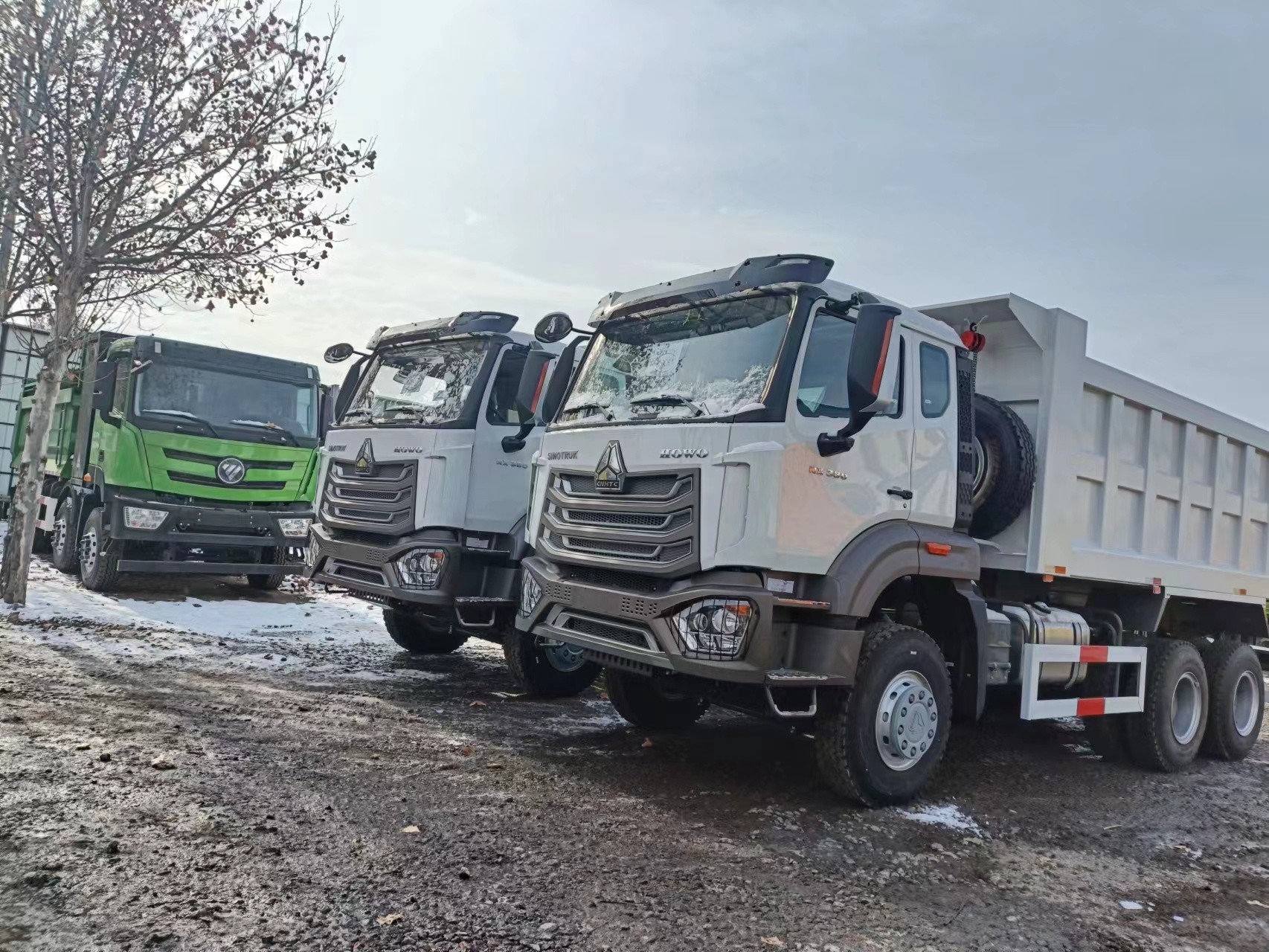 Howo Dump Truck 6x4 New 400hp Weichai Engine Single And Half Cab Spring Leaf LHD/RHD