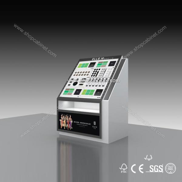 Cosmetic Showcase, Acrylic Makeup Display case, slatwall Cosmetic Storage box