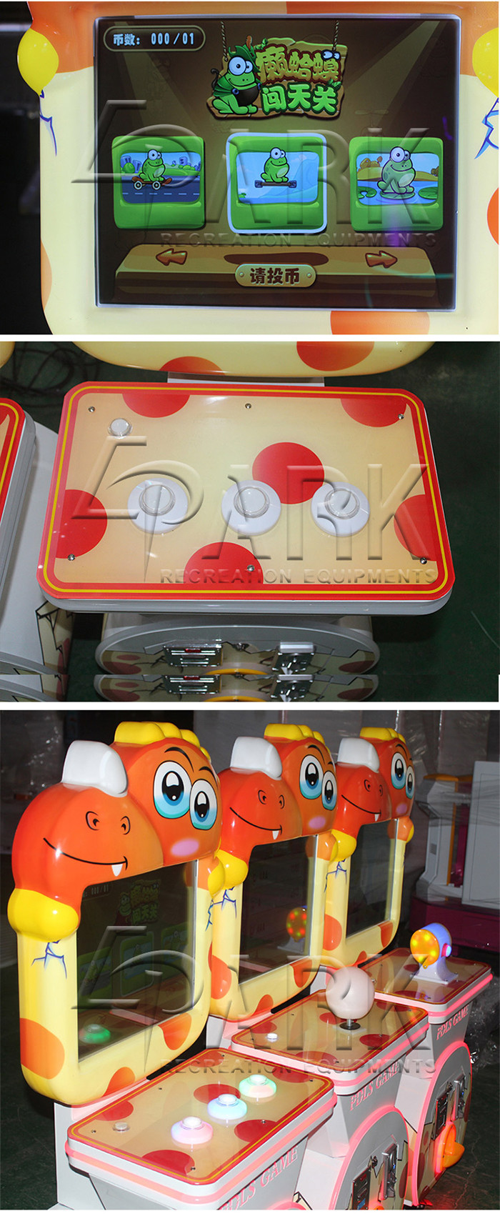 Shooting Racing Pressing Game Vending Capsule Machine For Amusement Park