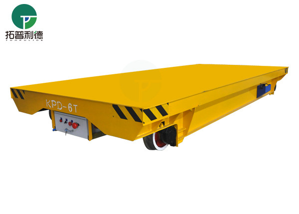 25T Coal Factory Machinery Plant Electric Rail Flat Transfer Cart