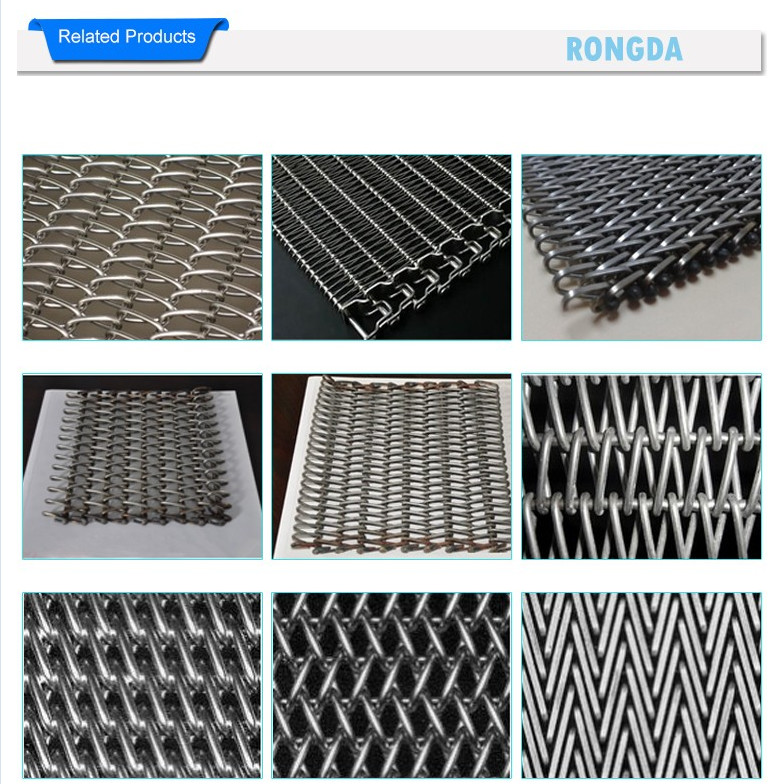 Stainless Steel Conveyor Chain Belt / Metal Conveyor Band Alkali Resistance