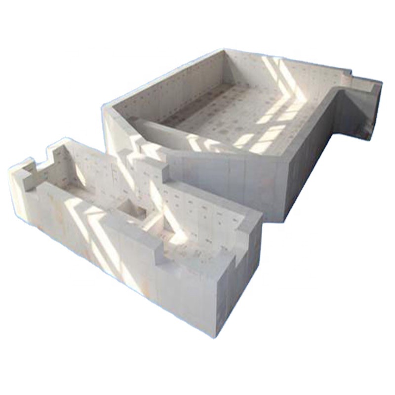 Cutting Processing Service Fused Cast Zirconia Corundum Brick for Glass Manufacturing