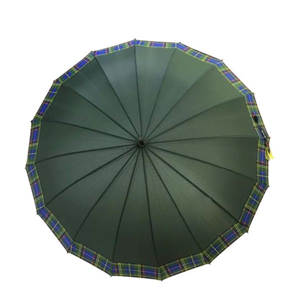 Quality OEM 24k Straight Windproof Umbrella With Long Handle for sale