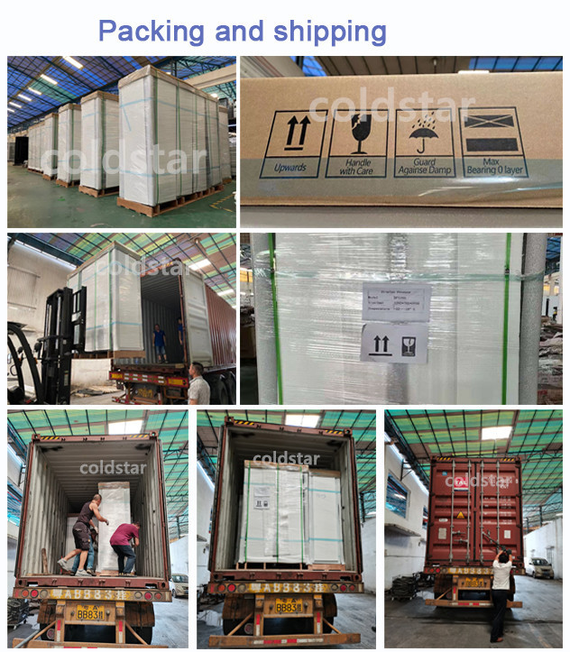 Commercial Front And Rear Open Style Air Cooling Cold Drink Refrigerator Glass Door Fridge , Convenience Store Beverage