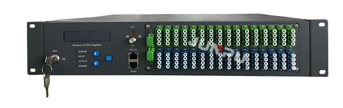 Junpu Catv Gpon 64 Port Wdm Edfa 1550nm Optic Amplifier 18dbm With Web Control
