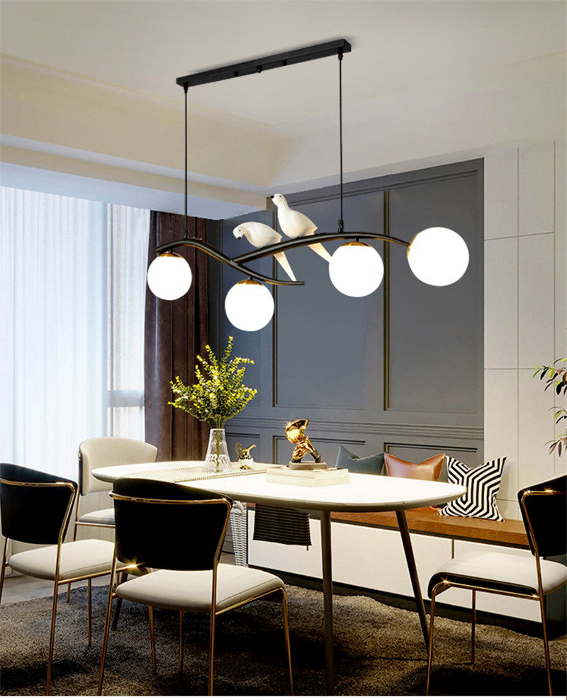 Black European Nordic Chandelier Lights Bird Chandelier Lighting（WH-MI-442)