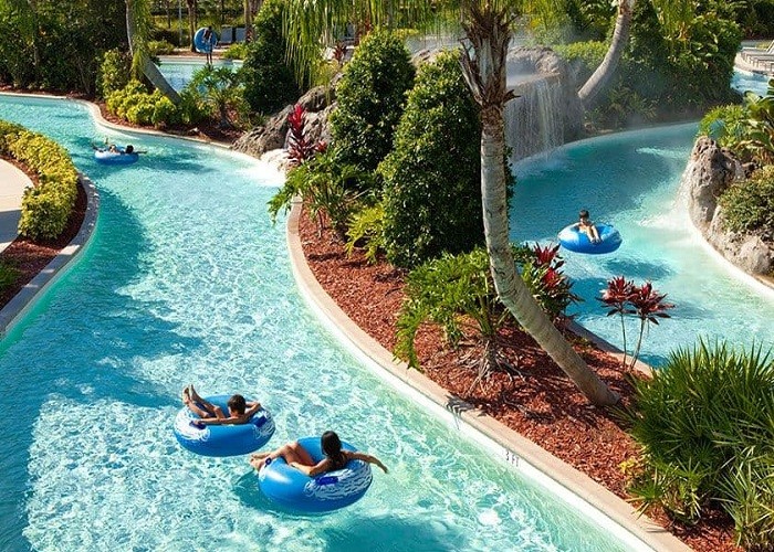 Funny Water Park Lazy River , Children And Adults Lazy River Swimming Pool