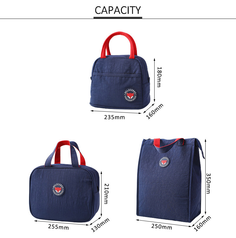 Waterproof Folding Insulated Kid Lunch Bag For Picnic