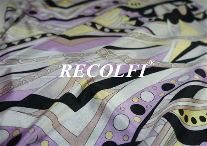 Geometry Recycled Polyester Spandex Fitness Leggings Washable Dry Easily