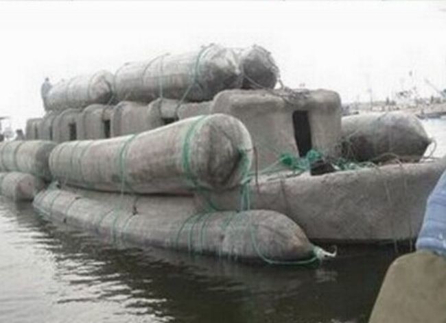 Wrech Refloating Boat Salvage Airbags Black Marine Rubber Airbag