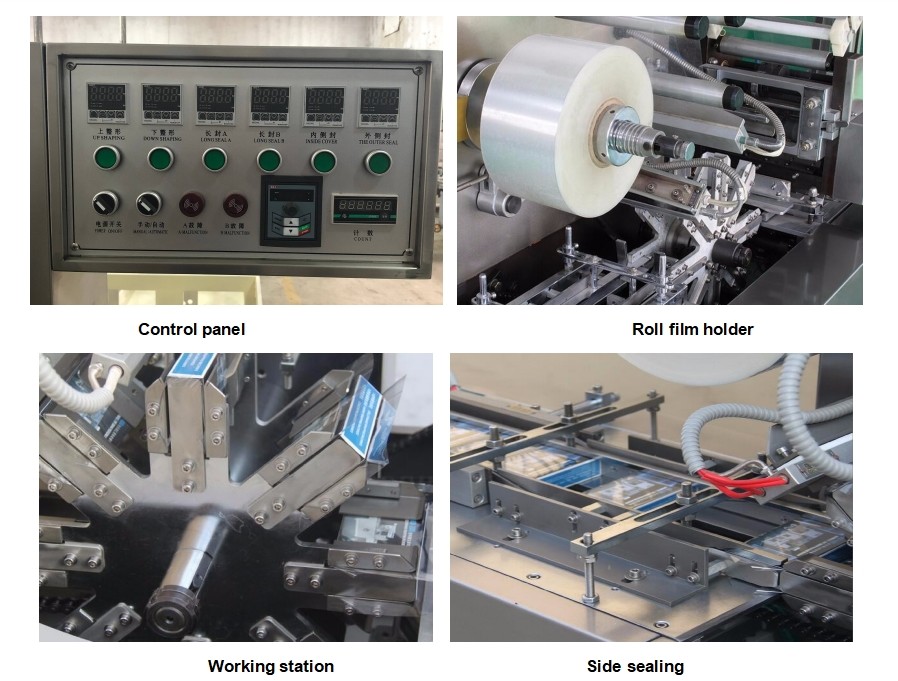 High Stability Automatic Cellophane Film Wrapping Packaging machine