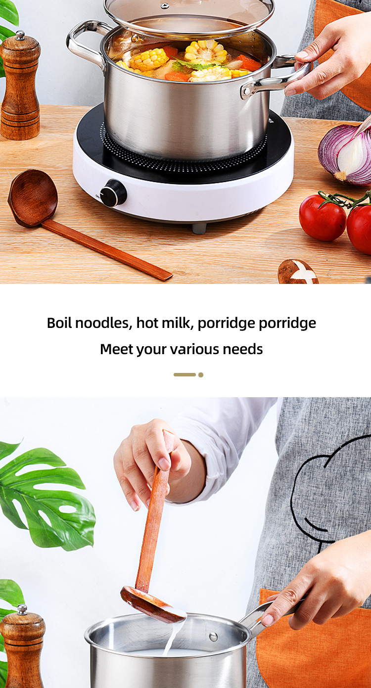 Escalation Series 5Pcs Multi-Purpose Kitchen Pots Cooking Cookware Sets Stainless Steel Pots Sets
