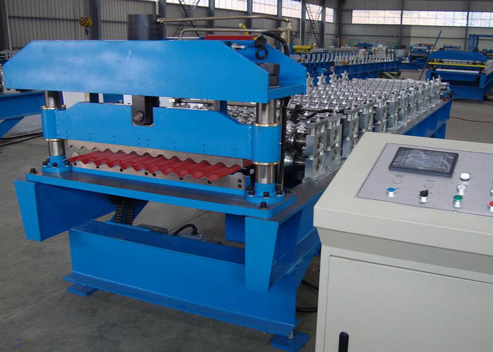 Automatic Steel Sheet Roll Forming Machine 1250 Mm Max Width With GI Material