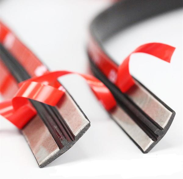 Car Door Weatherstrip Front Rear Windshield Edge Sealing Strips Sticker Car Roof